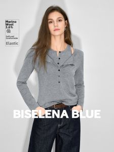 BEIQIANI | French Style Fake Two-Piece Knit Sweater