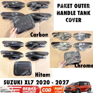 Paket Outer Handle Tank Cover Suzuki XL7 2020 2024 2025 2026 2027 Hitam Chrome Carbon