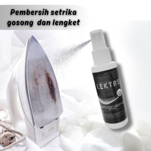 PEMBERSIH SETRIKA membersihkan kerak lengket pada setrika gosong