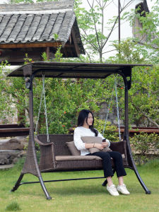 Outdoor Swinging Chair Hanging Bed Villa Balcony Wicker Chair Adult Leisure Hanging Basket Canopy Garden Respite Quality Luxury