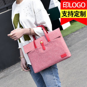 2025 New Business Commuter A4 File Handheld Office Briefcase for Men And Women 14 Inch Laptop Bag Lawyer Soft Oxford Fabric