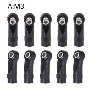 10 Cái Khớp Nối Thanh Nylon M3 M4 Cho Xe RC Crawler 1/10 SCX10 TRX4 D90 TF2 CC01 - Thẳng & Góc Nghiêng Với Khớp Cầu Xoay 7mm