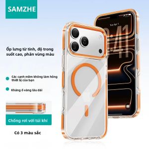Samzhe | Ốp Lưng Trong Suốt Từ Tính Tương Thích Magsafe SAMZHE Cho iPhone 17 Pro Max Cao Cấp Chống Rơi Bảo Vệ Cao Cấp