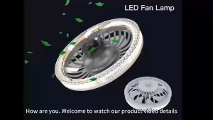 Inverter Ceiling Fan with LED Light For Living Room 7 Blades Ceiling Fan Light with Remote Control E27 Socket Bulb Fan