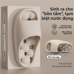 MONLEYTA | Dép đi trong nhà EVA chống trượt chống mùi mát mẻ massage mùa hè dành cho nam và nữ dùng trong nhà tắm