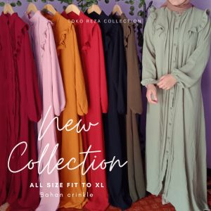 VIONA DRESS POLOS TERBARU BAHAN CRINKLE ALL SIZE FIT TO XL BUSUI FRIENDLY