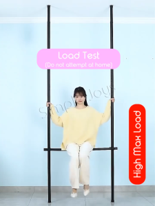 Clothes Rack Floor To Ceiling Metal Clothes Rack 2 Bar Adjustable Space-Saving Hanger For Suits Dresses Space Saving Corner Valet Clothes Rack Hanging Pole Drying Rack