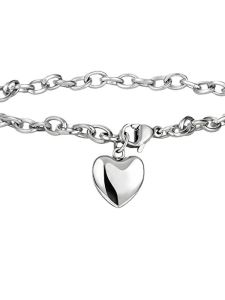 สร้อยข้อมือหัวใจขนาดใหญ่ สร้อยข้อมือโซ่ไททาเนียม แฟชั่นเกาหลี ไม่ซีดจาง สำหรับทั้งชายและหญิง สร้อยข้อมือคู่