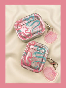 New Year Wealth Firework Snake Year AirPods4 Protective Case Wireless Bluetooth Second Generation Soft Shell Third And Fourth Generation Apple pro Earphones