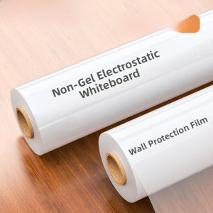 Transparent Static Cling Wall Protection Film Waterproof Moisture Proof Kick Resistant Self Adhesive Wall Decal Sticker