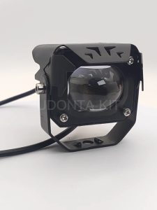 V7 Laser Gun Dual Color Motorcycle Mini Driving Light 30W Hi/Lo Waterproof Spotlight MDL Light