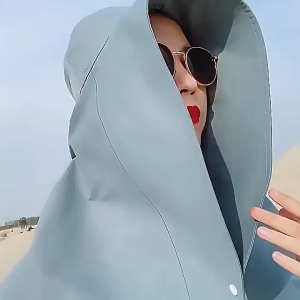 Topi wanita anti UV masker outdoor / topi musim panas / Topi Pantai Wanita Anti Uv / Topi Haji Lebar Lipat Praktis / Topi fashion wanita Kekinian