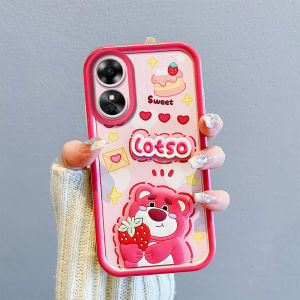 Applicable to Oppo A17 Phone Case A17k Airbag Drop-Resistant Cph2477 Soft Full-Covered Cph2471 Protective Case Stylish Creative Three-Dimensional Cartoon Cute Men and Women Couple New