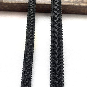 5m/16.4ft Each Pack Clothing Accessories Black Lace Trim Curve Sewing Fabric Dress Hat HandMade DIY Crafts Webbing Decoration