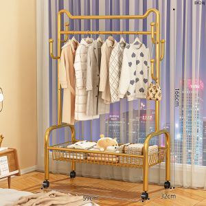 Movable Hanging Storage Clothes Hat Rack