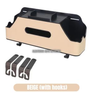 Albatross Multifunctional Car Storage Box With Hook / Car Seat Back Storage Bag / Kotak Tempat Penyimpanan Organizer Box