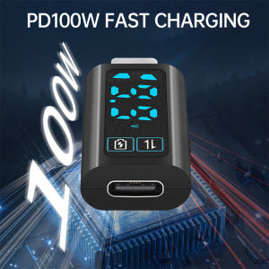DC 5-24V intelligent digital display voltage and power display meter PD100W fast charging adapter Type C interface