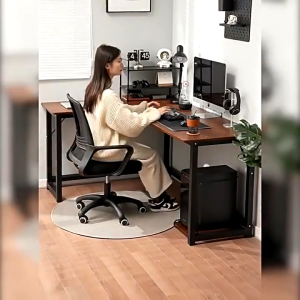 (โปรโมชั่นพิเศษ)โต๊ะเข้ามุม โต๊ะทํางานตัวแอล140/120CM สไตล์โมเดิร์น โต๊ะคอมพิวเตอร์ โต๊ะทํางาน โต๊ะคอม L โต๊ะอเนกประสงค์ COD