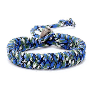 Unique Ethnic Braided Paracord Bracelet Men Handmade Sliding Adjustable Survival Wrap Braslet Adventure Hombre Sports Jewelry