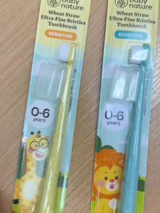 Baby Nature Wheat Straw Ultra-fine Bristle Toothbrush 0-6 yrs old