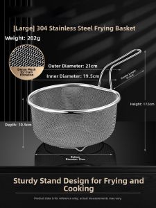 Kitchen Fine Mesh Strainer Skimmer Colander Spoon