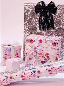 【SG STOCK】Fathers Day Mothers Day Holiday Gift Wrapping Paper Aluminum Foil Wrapping Paper