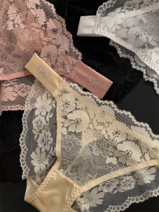 French เซ็กซี่ Low เอว Pure ผ้าฝ้าย ลูกไม้ ชุดชั้นใน ระบายอากาศได้ดี Ladies Triangle กางเกงขาสั้น ฤดูร้อน Thin Model No Trace กางเกงชั้นในใส่สบาย