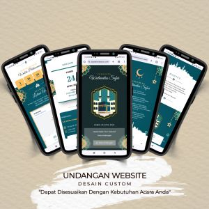 Undangan Website Desain Custom | Full Fitur | Desain Disesuaikan Dengan Acara