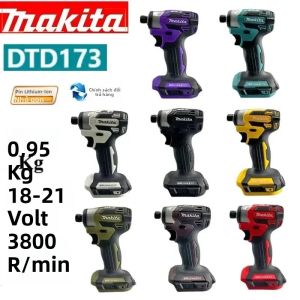 Makita DTD173 18V LXT Máy Khoan Tác Động Không Chổi Than Không Dây 180 N·M Bu Lông Gỗ Máy Khoan Điện Chế Độ T Có Thể Sạc Lại Dụng Cụ Điện Có Thể Sạc Lại Cho DIY