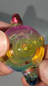 (SG Seller Ready Stocks) Glazed Glass Colorful Win Win Tea pot Ornament