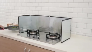 BaanHub แผ่นกั้นน้ำมันกระเด็นทนอุณหภูมิสูงแผ่นกั้นน้ำมัน กันน้ํามันกระเด็น ที่กันลมเตาแกส แผ่นกั้นห้องครัวน้ำมัน แผ่นอลูมิเนียม แผ่นกันน้ำมันกระเด็น