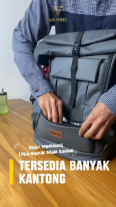 VELATRIC - Tas Ransel Vegas 1.0 Tas Ransel Pria Waterproof Tas Outdoor Anti Air Backpack Laptop Tas Punggung Pria Wanita Anti Air
