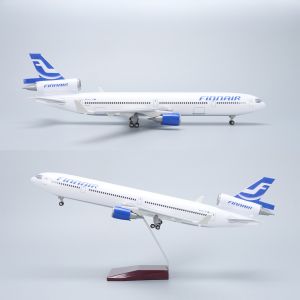 Finn Air MD-11 Resin Diecast Airplane Model Kit 47cm 1/130 Scale Collectible Adult Gift with Stand for Aviation Enthusiasts