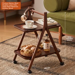 NALANDUOHAO | Solid Wood Space-saving Shelving Unit
