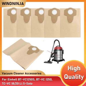 5/10 Pcs 20L 30L Wet And Dry Vacuum Bags For Einhell BT-VC1250S/BT-VC1250/TC-VC 18/20 Li S-Solo Paper Dust Collection Bags