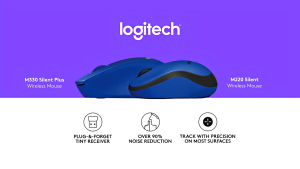 (FREE ALAS MOUSE) Logitech M330 Mouse Wireless Silent Click