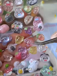 3d Crystal Embossed Sticker Mobile Phone Gift Manicure Decoration Three-dimensional Sticker