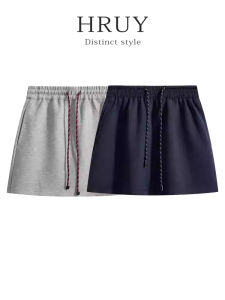 Váy Dài Ngắn Thường Ngày Mùa Hè Có Dây Rút Cạp Cao Che Chắn Cho Nữ Váy Ngắn Chữ a Thể Thao Chống Ánh Sáng Đa Năng