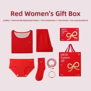 MiiOW | Wedding Red Warm Underwear Set