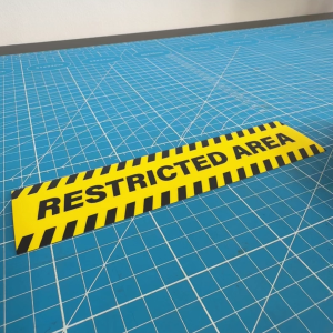 Restricted Area. Kawasan Larangan. 限制区域. Sticker Sign Signage. No Unauthorised Entry Room. Do Not Enter. Dilarang Masuk