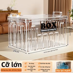 MEIZHUFU | Hộp Lưu Trữ Trong Suốt Dung Lượng Lớn