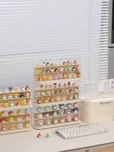 Hộp Đựng Mô Hình Pop Mart Mô Hình Charm Phát Sáng Mini Bảo Quản Đồ Chơi Chống Bụi Chống Nước