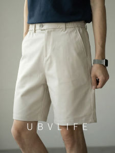 UBV | Breathable Moisture-wicking Cotton Shorts Half Elastic Waist Five-divided Trousers