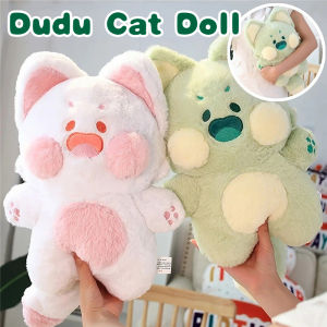 40/50cm Cute Kitty Dudu Cat Plush Stuffed Toy Fluffy Cartoon Animal Kid Birthday Plushie Gift