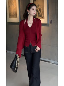 YUEZHONGWEI | Spring Style Korean Two-piece Outfit Set
