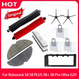 Roborock | Roborock S8 PLUS S8+ S8 Pro Ultra G20 Spare Parts Side Main Brush Cover Mop Choth Filter Dust Bags Vacuum Cleaner Accessories