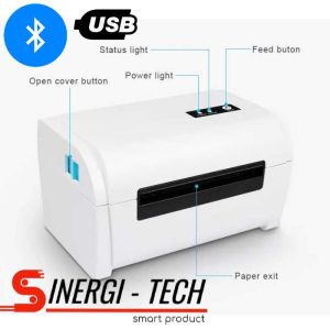 PRINTER BARCODE THERMAL 110MM ZJ9200 CETAK LABEL RESI USB - BLUETOOTH (IOS ANDROID)