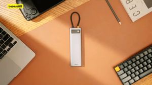 Baseus Metal 11 in 1 USB C HUB 4K 60Hz HDMI VGA Gigabit Ethernet Port PD100W 3USB 3.0 TF/SD Card Reader