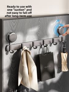 ASCOR | Suction No-Drilling Bathroom Storage Hook Strong Load Capacity