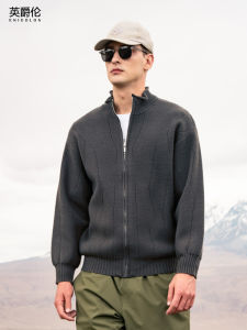 Enjeolon | Textured Open Cardigan Sweater